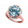thumbnail image 3 of Star K � Large Oval 12x10mm Genuine Sky Blue Topaz Love Knot Big Stone Ring, 3 of 9