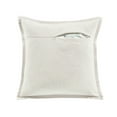 thumbnail image 3 of Lush Decor Let's Stay Home Script Decorative Pillow Cover White Single 20x20, 3 of 11