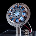 thumbnail image 3 of Figura de Avengers Iron Man Mk1 Arc Reactor Tony Stark Heart Of Mark, modelo de luz LED, superhéroe 1:1, juguetes de cosplay, lámpara de pecho, regalo para niños, 3 of 5