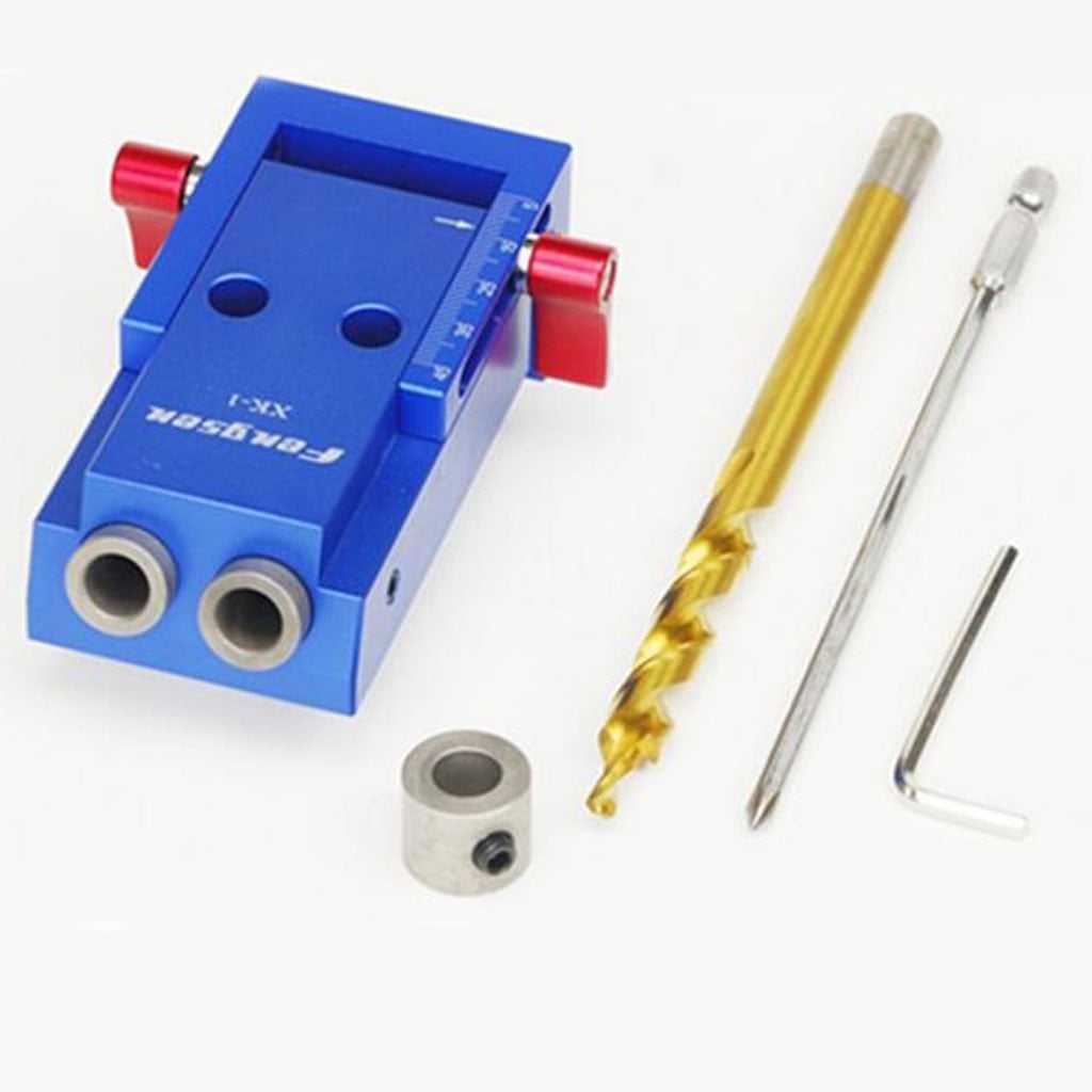 Mini Pocket Slant Hole Jig Kit Step Drilling Drill Bit Tool WoodWork Tool 