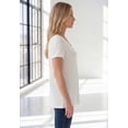 thumbnail image 3 of Roaman's Women's Plus Size Ultimate Short Sleeve Sweetheart Tee, 3 of 4