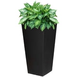 Tusco Products Tusco Products TUSCTR26BK 26 in. Cosmo Tall Round Planter; Black TUSCTR26BK