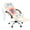 Beige-Fabric, variant on Homrest Ergonomic Indoor Massage Heated PU Leather Office Chair, Black