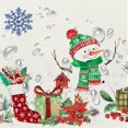 thumbnail image 4 of Rectangle Christmas Tablecloth 60 x 102In,Santa Snowman Snowflake Tablecloth, Polyester Waterproof Wrinkle-Resistant Durable Tablecloth for Holidays,Kitchen,Winter and Christmas Home Decor, 4 of 6