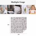 thumbnail image 4 of Haze Blue Leaf Cloth Napkins, Retro Farmhouse Plant Floral Branch Washable and Reusable Dinner Napkins Set of 4, Table Napkin for Kitchen Party Birthday Wedding Hotel Housewarming 20"x20", 4 of 8
