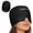 Black, variant on Natural Migraine & Headache Relief Cooling Cap | Hot & Cold Gel Head Wrap | 360° Coverage, Built-in Eye Mask | One Size Fits Most | Black