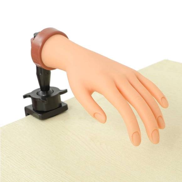 Mano de práctica para uñas acrílicas,Manos de maniquí para práctica de uñas,Arte de uñas Mano Entrenamiento de uñas Uñas de mano Mano falsa Práctica de uñas Mano de uñas acrílicas 1 pieza Mano desnuda
