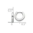 thumbnail image 4 of 14K White Gold Earring Hinged Huggie Women'S 6 mm 2, 4 of 4