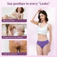 thumbnail image 6 of CARER Overnight Period Underwear for Women Heavy Flow, Reusable Leakproof Menstrual Panties 3 Pack, 6 of 7