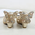 thumbnail image 5 of MUXiin Girls' Princess Shoes Elsa Butterfly Shoes with Heel Sequins Glitter Shoes Kids Ballet Flats Wedding Shoes Party Party Shoes Carnival Party, 5 of 7