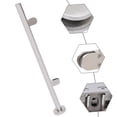 thumbnail image 2 of Dwellnix Modern Stainless Steel End Post with Glass Clip & Rubber Cushion, Durable Outdoor Railing Post for Balconies, Stairs, & Pool Guardrails, 2 of 11