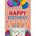 thumbnail image 4 of Colorful Happy Birthday Banner with Balloons Cake and Gifts Background Party Decoration for Birthday Party Photography Props Backdrop Supplies, 4 of 7