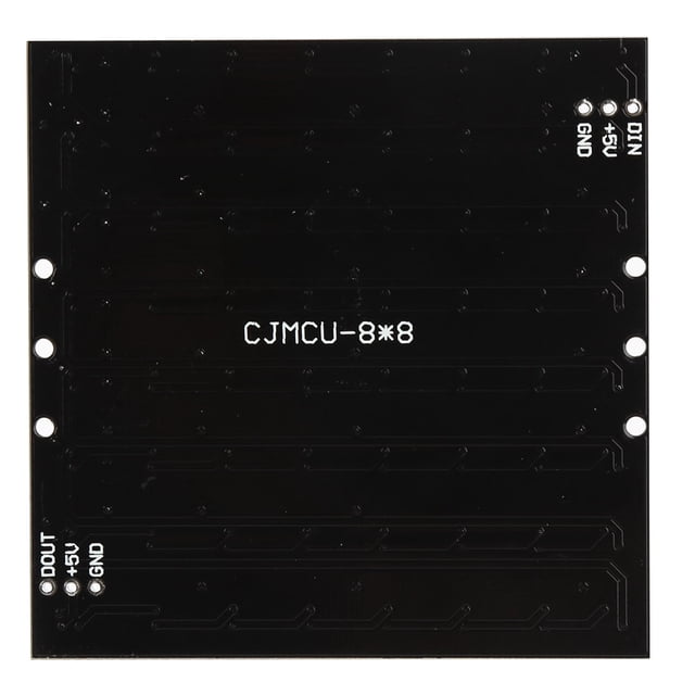 Placa De Desarrollo LED De 8x8 Y 64 Dígitos Con Controlador Integrado A Todo Color WS2812 5050 RGB LED 5VDC