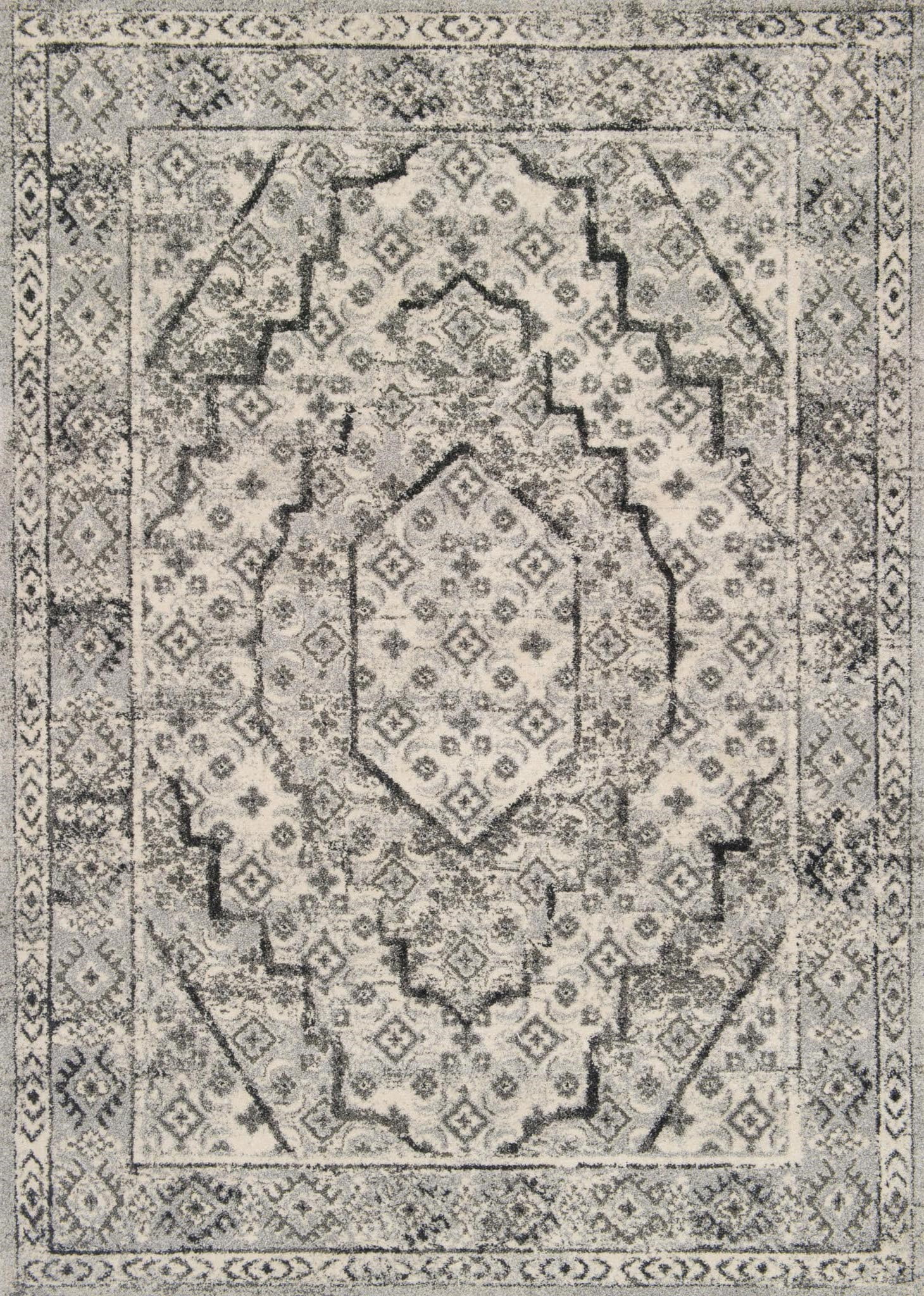 Loloi Emory 2'5" x 7'7" Rug in Gray and Graphite