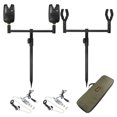 thumbnail image 3 of 11pcs Fishing Bite Alarm Set with Swinger Fishing Rod Rest, 3 of 8