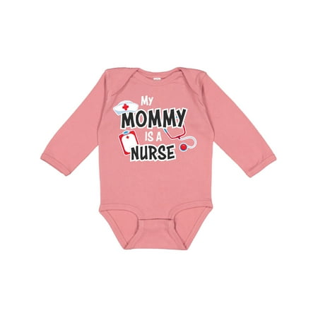 

Inktastic My Mommy is a Nurse Gift Baby Boy or Baby Girl Long Sleeve Bodysuit