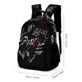 thumbnail image 2 of 16.2In SKZ Stray Korea Ki Backpack with Front Pocket Cartoon Backpacks Travel Laptop Daypack Bags For Men Women, 2 of 8