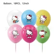 thumbnail image 2 of Figura de Anime desechable de gatito para fiesta, Sanrio, feliz cumpleaños, vajilla de Hello Kitty, plato, servilletas, juguete para niña, Baby Shower, regalo para niños, 2 of 5