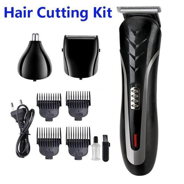 Professional Men Electric Hair Clipper Trimmer Haircut Machine Barber Shaver Hair Cutting Kit For Family Use Walmart Com Walmart Com