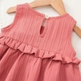 thumbnail image 2 of Cethrio Summer Dresses for Girl 2026, Casual Mid-length Party Sleeveless Birthday Dresses Pink Size 4-5 T, 2 of 7