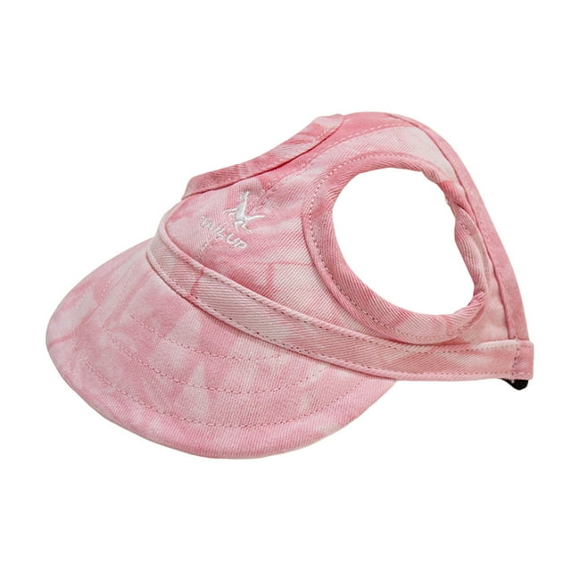 Chapeau de Soleil pour Chien - Toile/coton, Trous pour Oreilles - Sangle Réglable, 4 Tailles (S-TG) - Protection Solaire pour Petits Chiens, Usage Extérieur