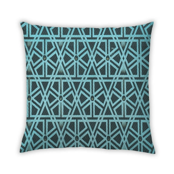 Ahgly Company Outdoor Square Contemporary Throw Pillow, 18 inch by 18 inch