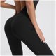 thumbnail image 5 of Gibobby Mono Ajustado de Verano Vestido de yoga para mujer con levantamiento de cadera y compresión del vientre, corsé corporal, mallas de fitness con espalda aérea(Negro， XL), 5 of 5