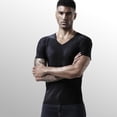 thumbnail image 5 of pxiakgy mens t shirt men breathable ice silk t shirt top short sleeve cultivate fitness movement summer v neck short sleeve men t shirts black + 3xl, 5 of 7