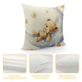 thumbnail image 4 of BCIIG Baby Bear Pillow Covers  Bear Nursery Decor, Woodland Animals Nursery Decor for Boys Girls, Cute Baby Bear Decorative Pillow Covers for Toddler Kids Room Playroom Nursery 22x22in, 4 of 5