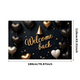 thumbnail image 3 of Decorative Design Welcome Banner Balloon Decoration Heart Shape for Party Celebration Event Gathering, 3 of 4