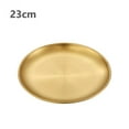 thumbnail image 1 of 1/2/4 Pcs Assiettes en Acier Inoxydable Assiette à Steak Assiette de Nourriture Occidentale Grande Assiette Assiette à Dessert Plats Légers Assiettes en Paille de Blé Style J, 1 of 6