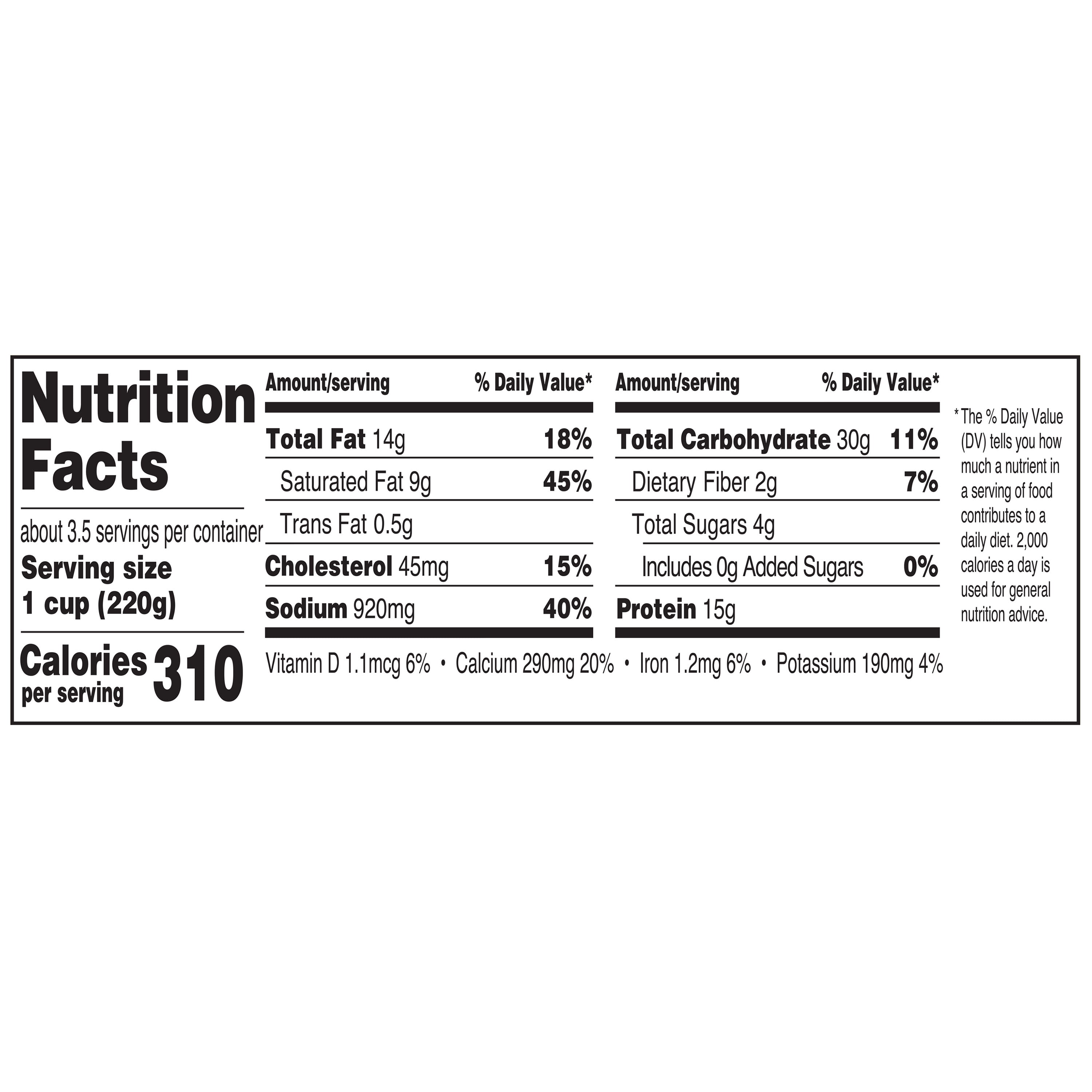 (2 pack) Marketside Ready to Heat Classic Macaroni & Cheese, Family Size Tray, 28 oz (Refrigerated)