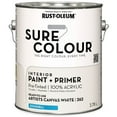 thumbnail image 4 of Rust-Oleum Sure Colour™ Paint + Primer, Interior Eggshell, Artists Canvas White 3.78 L, 4 of 6
