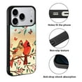 thumbnail image 2 of WIRESTER Shockproof Soft Rubber Cover Case for Apple iPhone 17 Pro 6.3" 2025, Red Cardinal Lovebird, 2 of 5