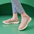 thumbnail image 6 of Juosiy Slip On Shoes for Women Comfortable Fall Loafers Soft Leather Business Casual Sneakers, 6 of 8