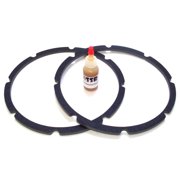 8" Pro-Grade Speaker / Subwoofer Chip Gaskets 1 Pair, Adhesive Included - 2Chip8