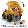 thumbnail image 5 of (2 pack) MEGA BLOKS Fisher-Price Building Toy Blocks Cat Large Dump Truck (25 Pieces) For Toddler, 5 of 8