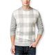 thumbnail image 1 of Club Room Mens Buffalo Plaid Pullover Sweater, Gris, Grande, 1 of 1