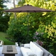 thumbnail image 3 of Costway Parasol de Patio Solaire 10 Pieds avec Support Mobile de 50 LBS, 3 of 10