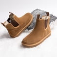 thumbnail image 6 of Bruno Marc Men's Winter Snow Boots FuzzyGo Rugged Suede Leather Cold Weather Warm Chelsea Outdoor Boots, 6 of 9