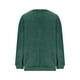 thumbnail image 4 of HongQid Women's Long Sleeves Crew Neck Fleece Pullover Sweatshirts with Pocket, 4 of 9