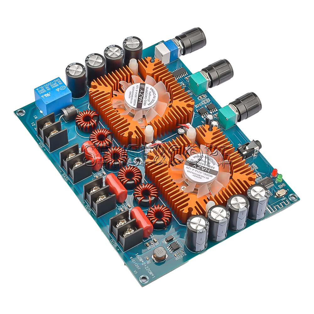 XH-A128 TDA7498E Bluetooth High Power Digital Amplifier Board 160W*2+220W - image 5 of 9