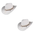 thumbnail image 2 of maskred Evolve Style Classic Cowboy Straw Hat And Durable Natural Straw Shell Hat 2Set, 2 of 6