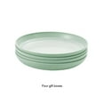thumbnail image 2 of Toystoory Paquete de 4 platos de plástico para comida, para cena, hogar, Hotel, comedor, Bar, cocina, vajilla, reutilizable, lavable, para Kits de desorden para acampar, 2 of 6