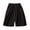 Black, variant on Ltctricy Women's casual Bermuda Shorts elastic waist drawstring cotton linen shorts summer beach shorts with pockets
