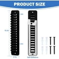 thumbnail image 5 of Livhil 2 Pack Hat Organizer for Baseball Caps, Plastic Hat Rack for The Wall with Strong Adhesive, Hat Hanger Display up to 32 Hats for Wall Door Closet (Black), 5 of 6