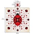 thumbnail image 2 of Seven Starred Ladybird Canvas Beach Blanket - Large Picnic Mat for Outdoor Activities, Sand Proof, Portable and Durable for Beaches, Camping, and Picnics - 200x150cm, 2 of 6