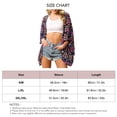 thumbnail image 4 of Mujer Protección solar Coverup Medias mangas Suelta Playa Bikini Frente Abierto Cubriendo, 4 of 6