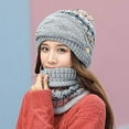 thumbnail image 2 of Guardurnaity Gorro de lana resistente al viento, bufanda con mascarilla, cálido y elegante, protección para las orejas, gorro y bufanda resistente Sombreros, 2 of 6
