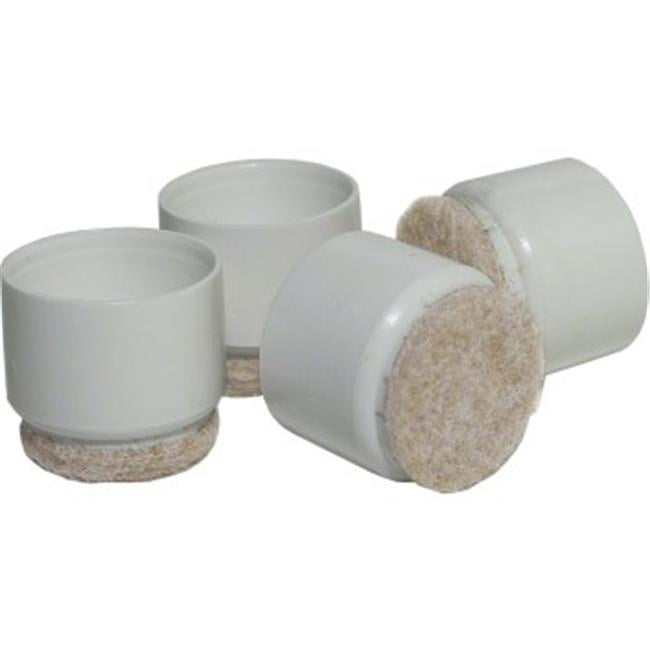 MADICO 23337 Super Feltac 1.25 in. Round Plastic Leg Tips Laminated